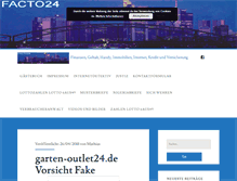 Tablet Screenshot of facto24.de